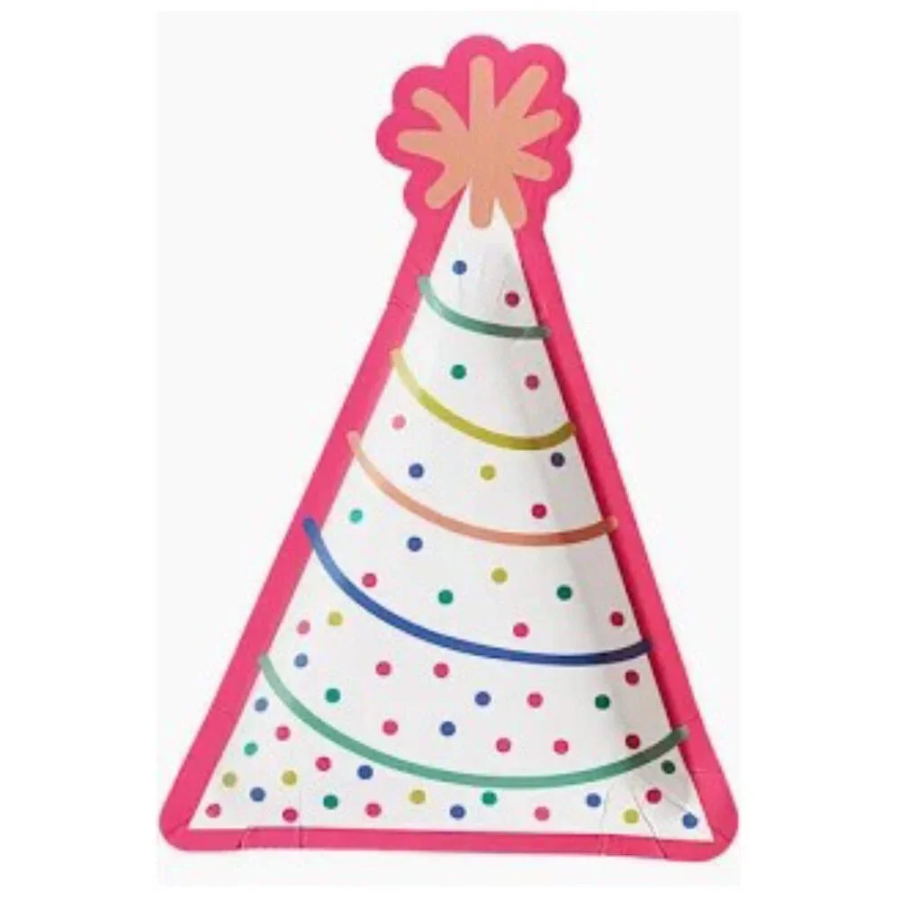 Birthday Hat Party Plates 2 Pack / 16 NEW Style: BDAYHT276B Sophistiplate
